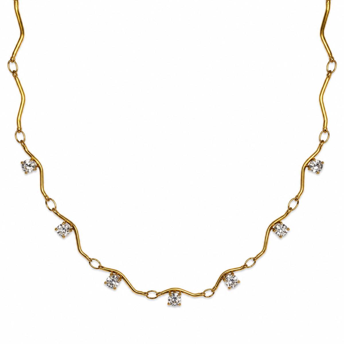 Collana Wave Cristallo 40 - 45 cm