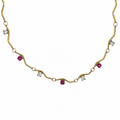 Collana Wave Cristallo Rosa 40 - 45 cm