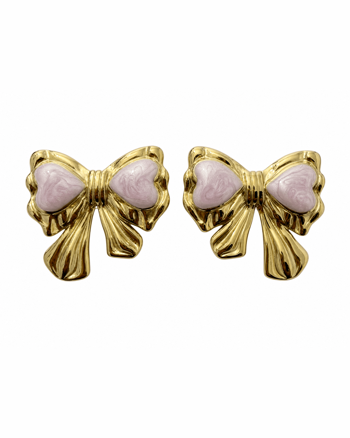 Orecchino Fiocchetto rosa