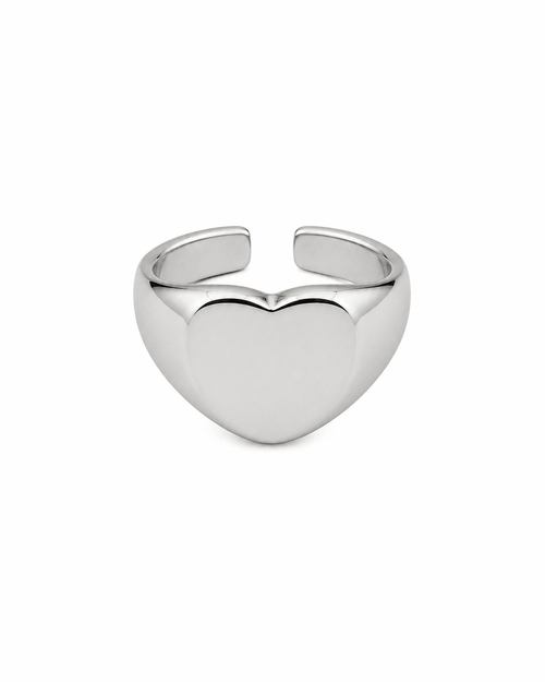 Anello Mignolo/Falange Cuoricino Silver