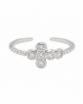 Anello Croce Strass