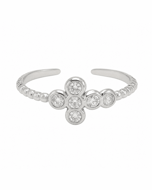 Anello Croce Strass