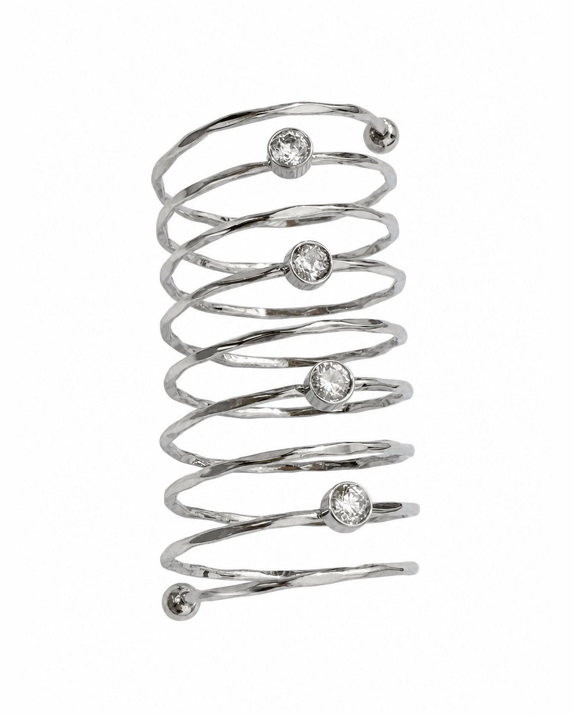 Anello Spirale Liscia Silver