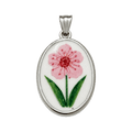 Fiore Rosa Big Resina Silver
