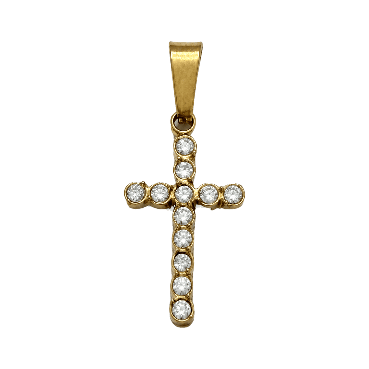 Croce Strass Gold