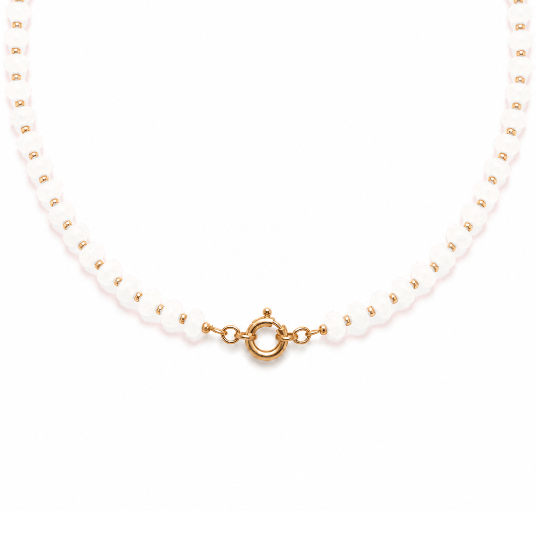 Collana Pastello Timone Bianco 45 cm
