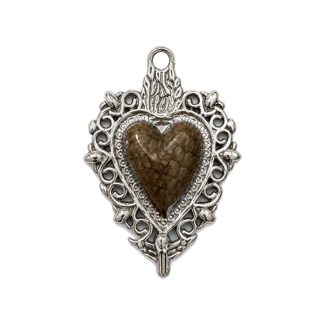 Sacro Cuore Brown Silver