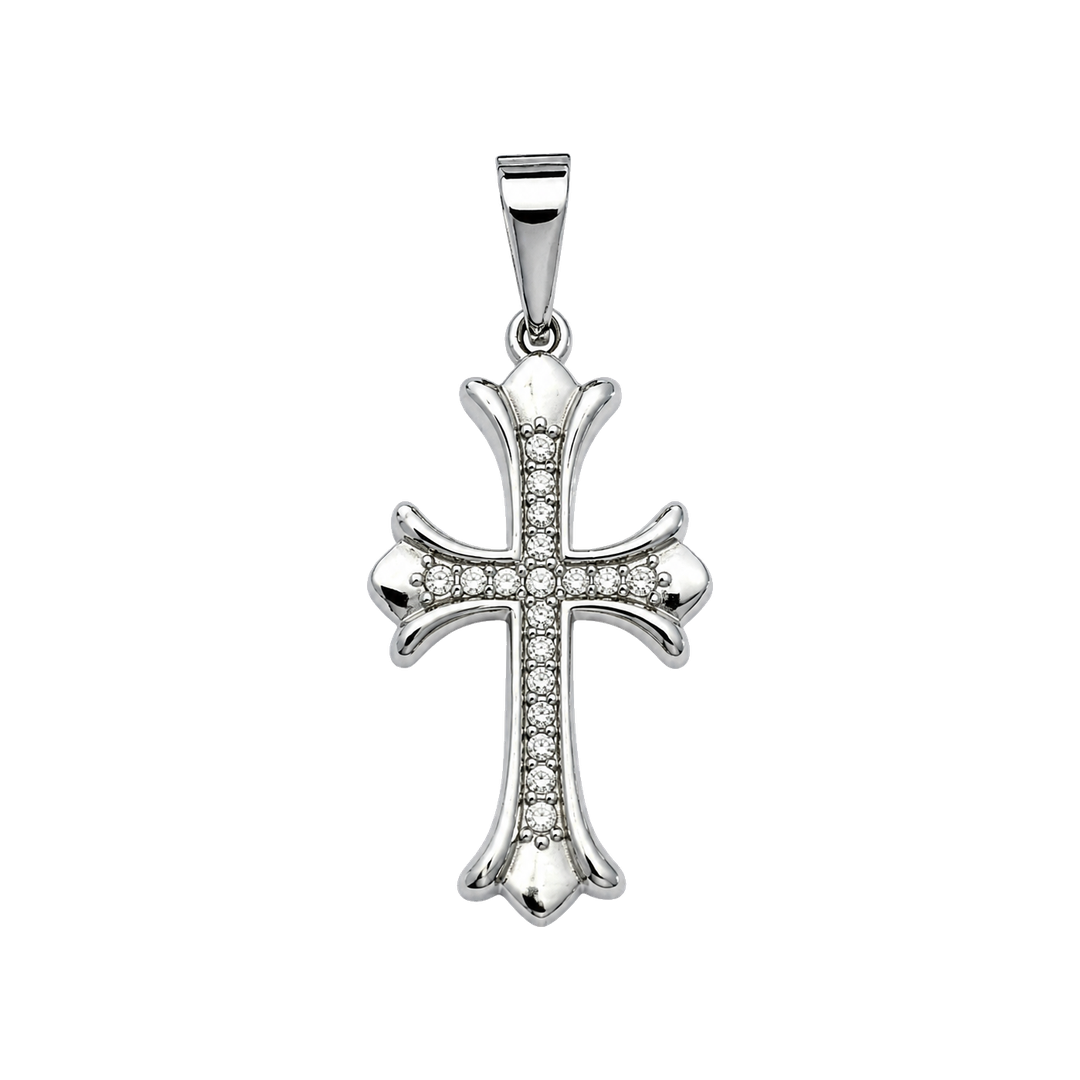 Croce Strass Silver