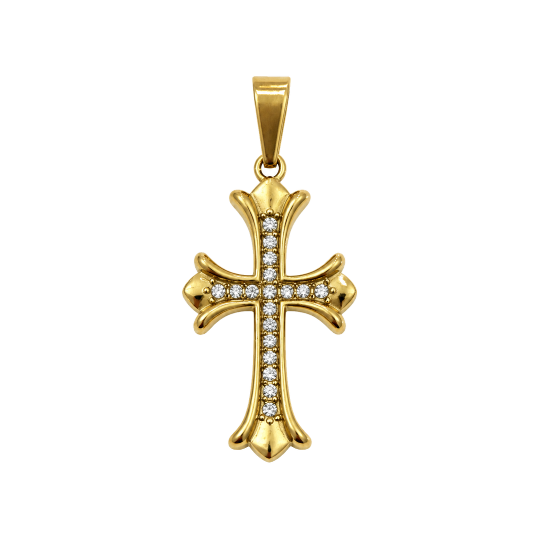 Croce Strass Gold