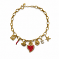 Collana Sacro Cuore Fucsia