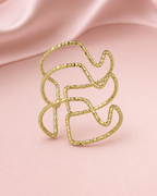 Anello Eclisse dorato in still life rosa Le Amikette