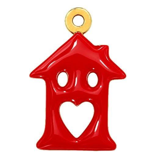 Charm Casetta Rossa Le Amikette scontornato