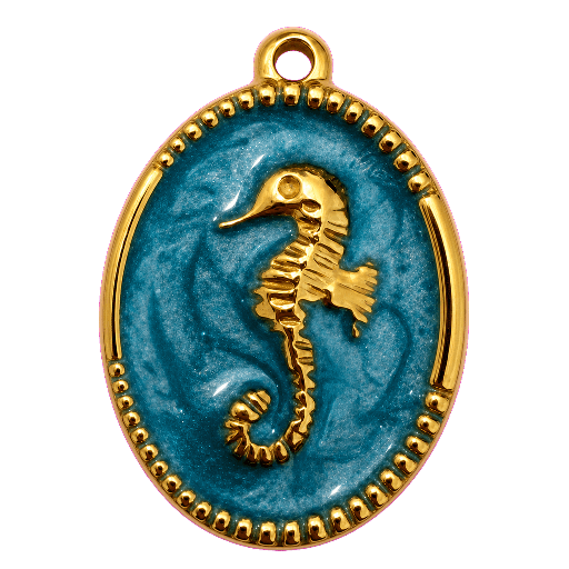 Charm Cavalluccio turchese Le Amikette scontornato