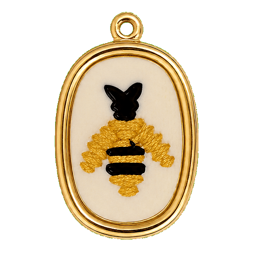 Charm Charm ape ricamato Le Amikette scontornato