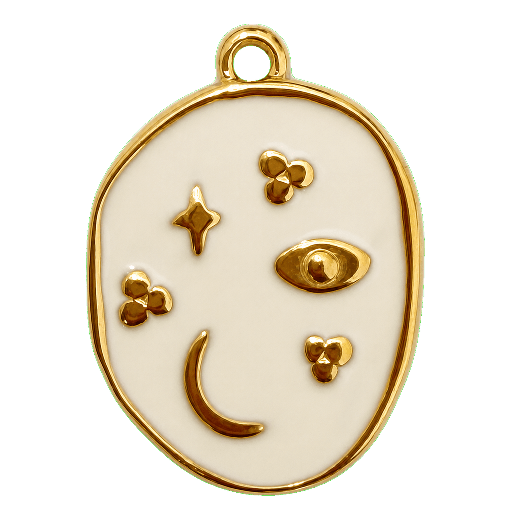 Charm Cielo stellato white Le Amikette scontornato