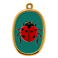 Charm Coccinella rettangolare Le Amikette scontornato