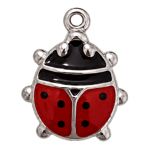 Charm Coccinella silver Le Amikette scontornato