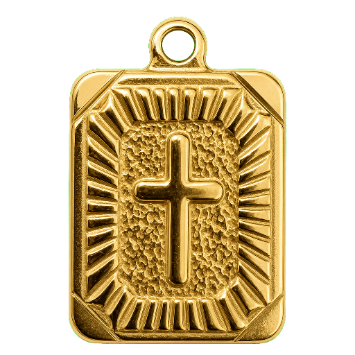 Charm Croce rettangolare Le Amikette scontornato