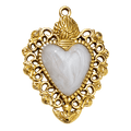 Charm Cuore Amikeette big white Le Amikette scontornato