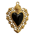Charm Cuore Amikette big nero Le Amikette scontornato