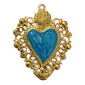 Charm Cuore Amikette big turchese Le Amikette scontornato