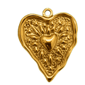 Charm Cuore big dorato Le Amikette scontornato
