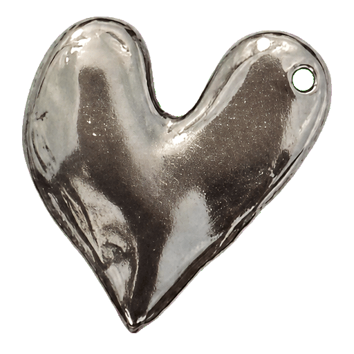 Charm Cuore irregolare silver Le Amikette scontornato