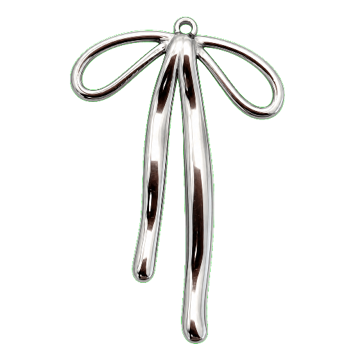 Charm Fiocchetto Amikette big silver Le Amikette scontornato
