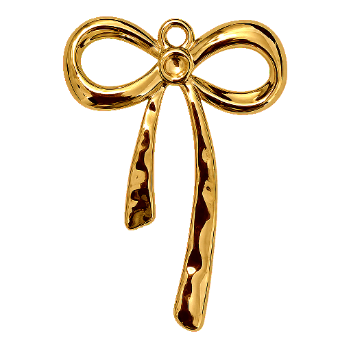 Charm Fiocchetto big gold Le Amikette scontornato