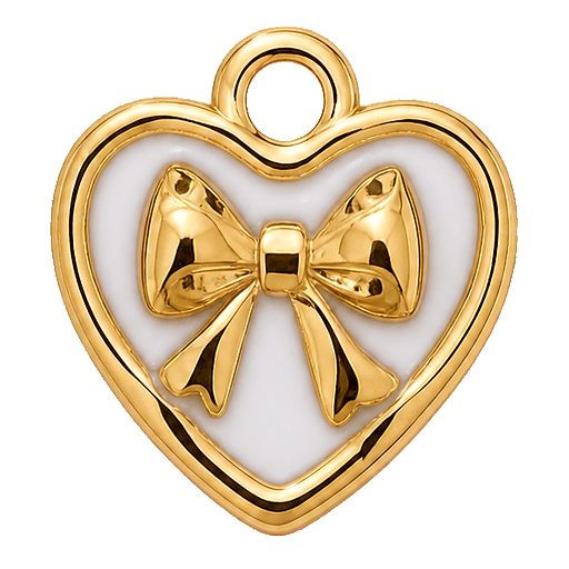 Charm Fiocchetto cuore Le Amikette scontornato
