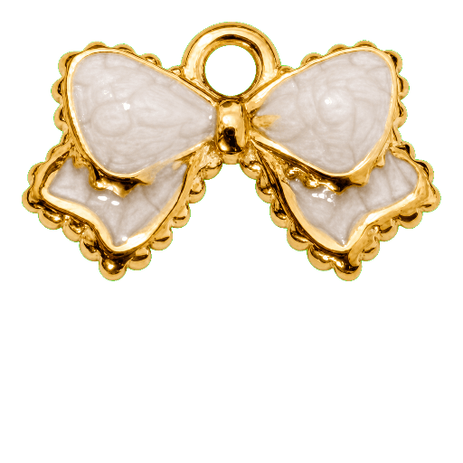 Charm Fiocchetto mini rosa Le Amikette scontornato