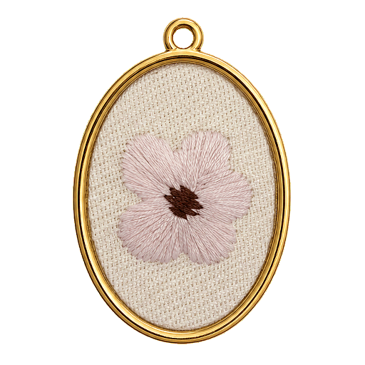 Charm Fiore ricamato Le Amikette scontornato