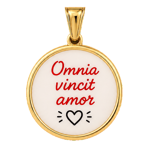 Charm Omnia vincit amor Le Amikette scontornato