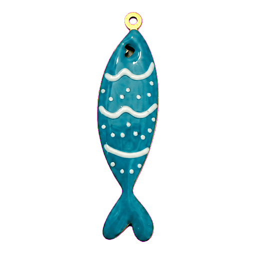 Charm Pesce azzurro  big Le Amikette scontornato