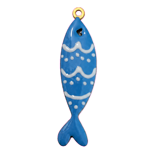 Charm Pesce turchese big Le Amikette scontornato
