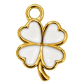 Charm Quadrifoglio bianco Le Amikette scontornato