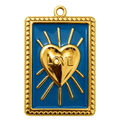 Charm Raggio di cuore azzurro Le Amikette scontornato