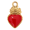 Charm Sacro cuore mini smaltato Le Amikette scontornato