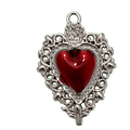 Charm Sacro cuore rosso medium Le Amikette scontornato