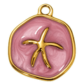 Charm Stella Marina Smaltata Rosa Le Amikette scontornato