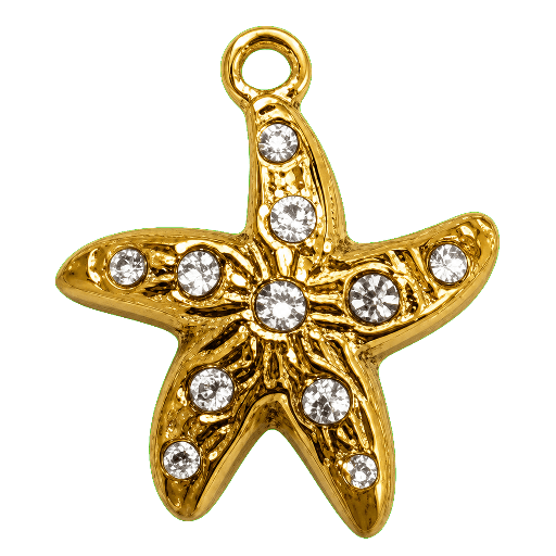 Charm Stella marina strass Le Amikette scontornato