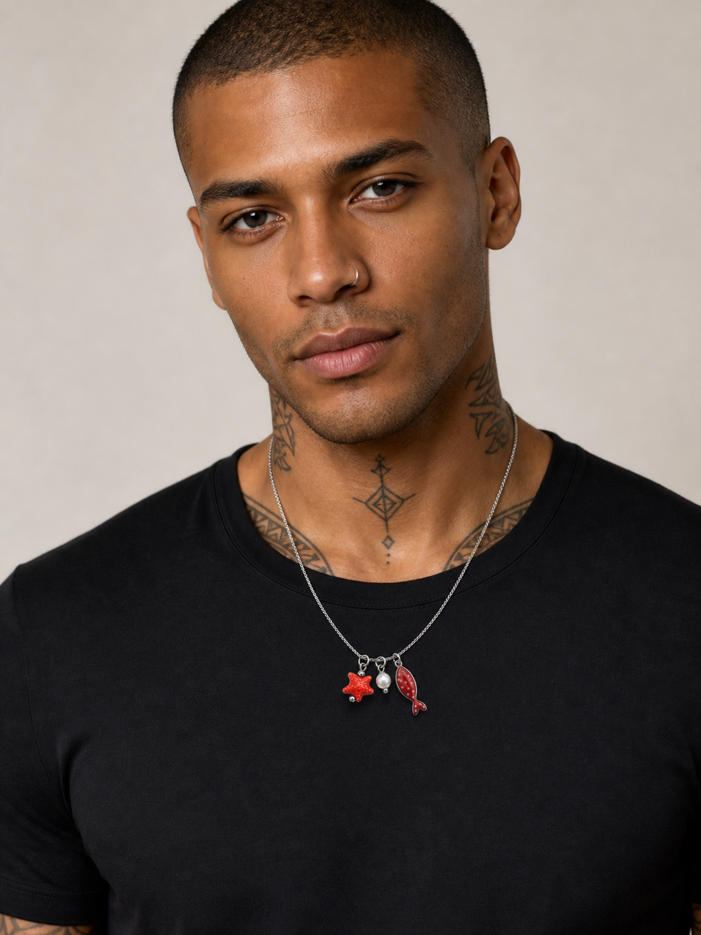Collana Ultra Sottile Silver — foto indossata